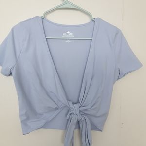 Hollister Baby Blue Crop Top